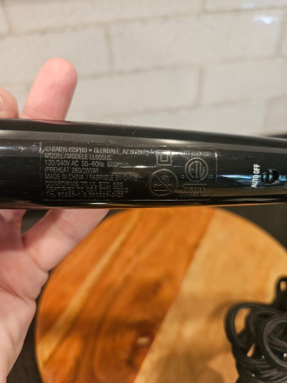 Babyliss Pro CrimpCurl Leandro Limited Edition Model LL005UC - Picture 7 of 7